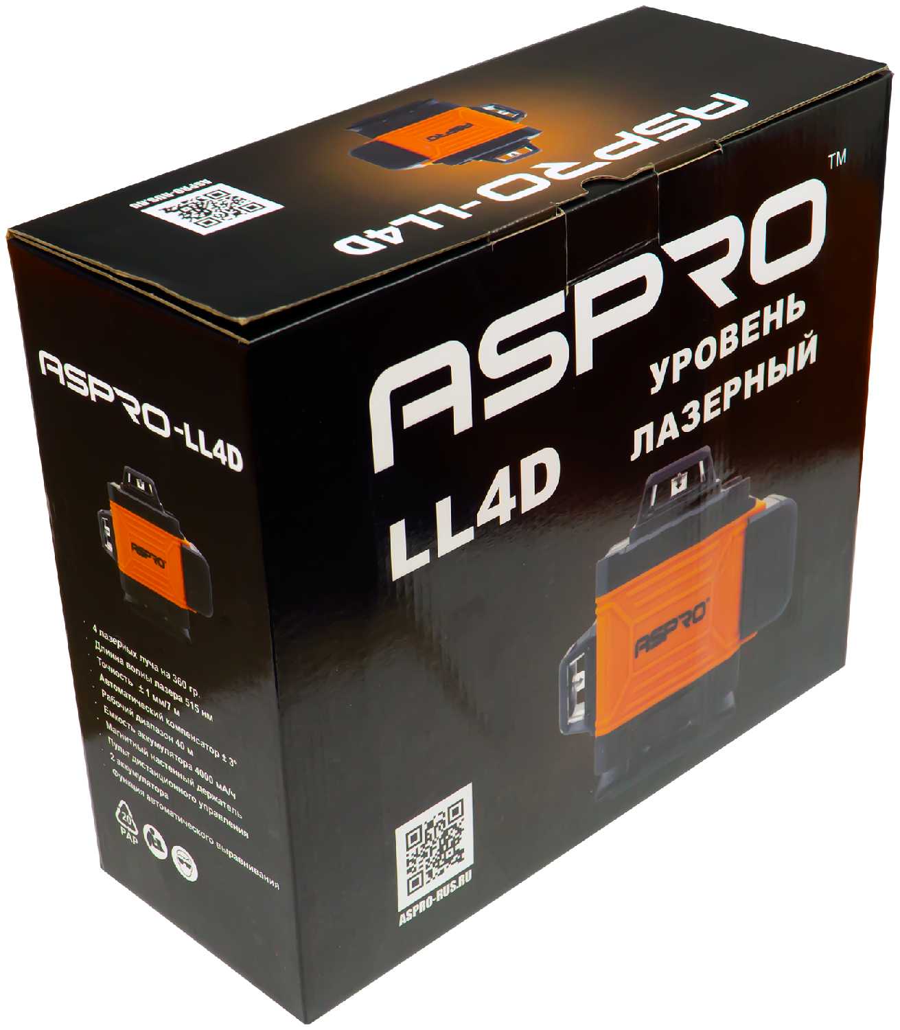 Лазерный уровень ASpro LL4D фотография 5
