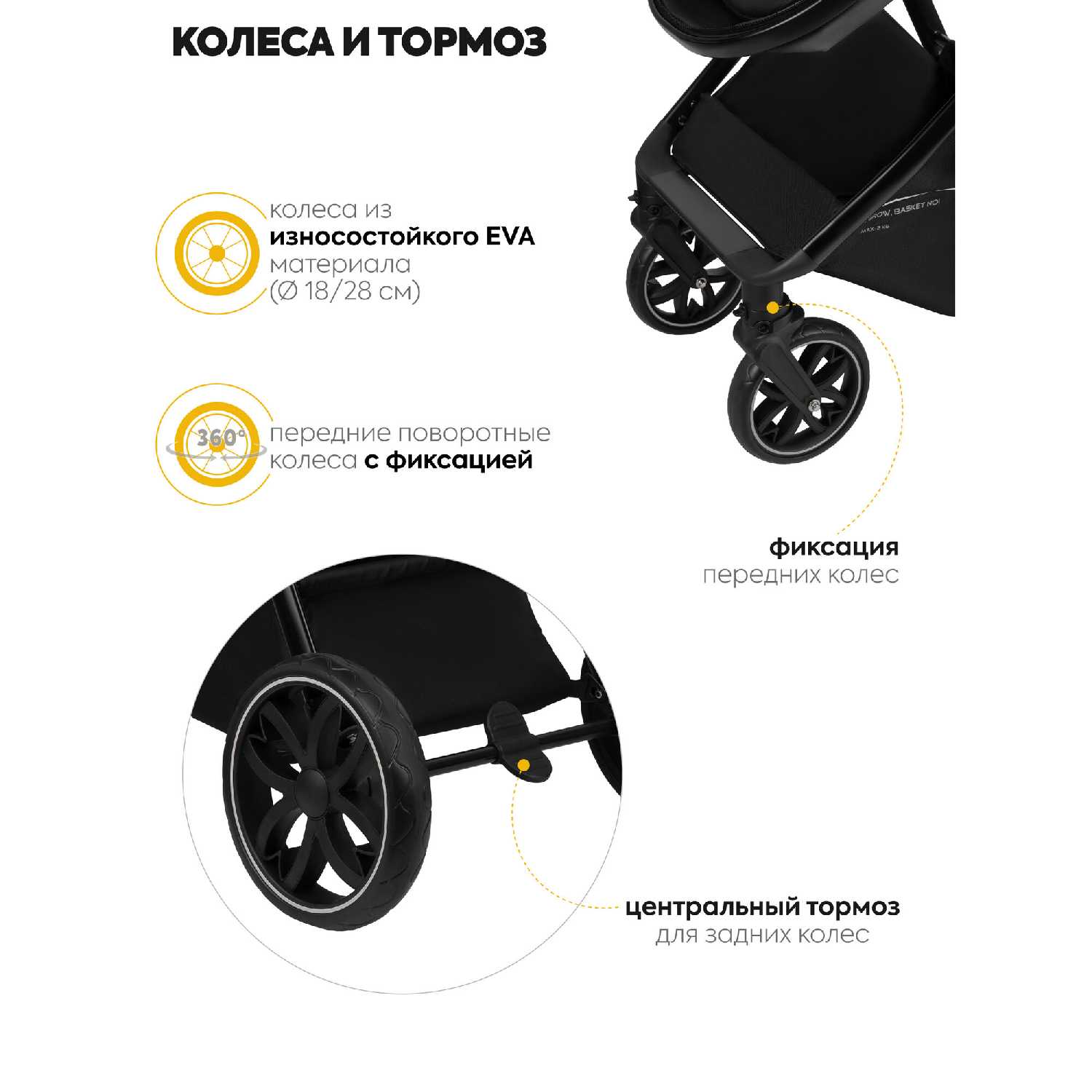 Коляска трансформер для новорожденных 2 в 1 Jovola Folk фотография 28