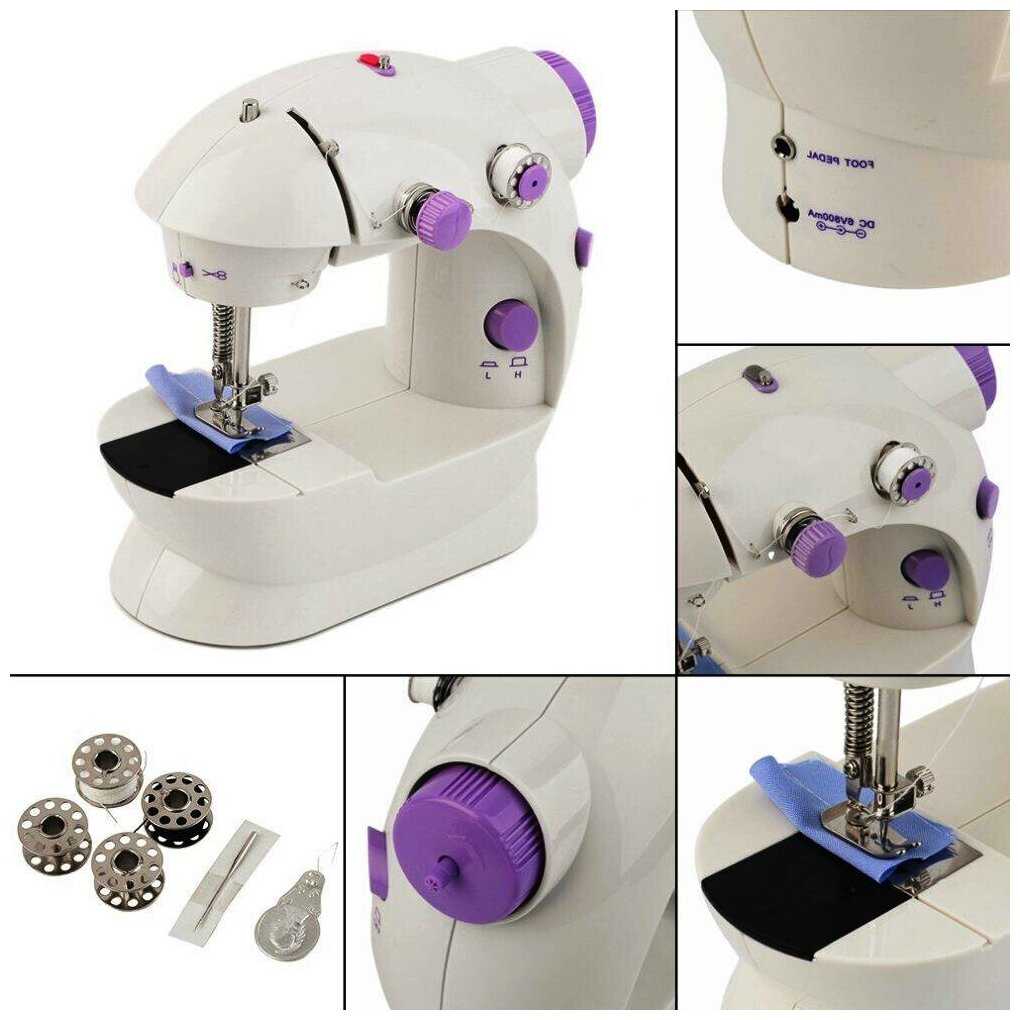 Швейная Мини Машинка Luoweite Mini Sewing Machine фотография 4