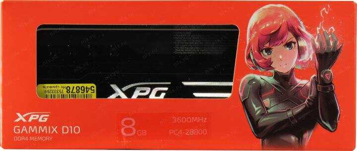 Оперативная память XPG Gammix D10 8 ГБ DDR4 DIMM CL18 (AX4U36008G18I-SB10) фотография 11
