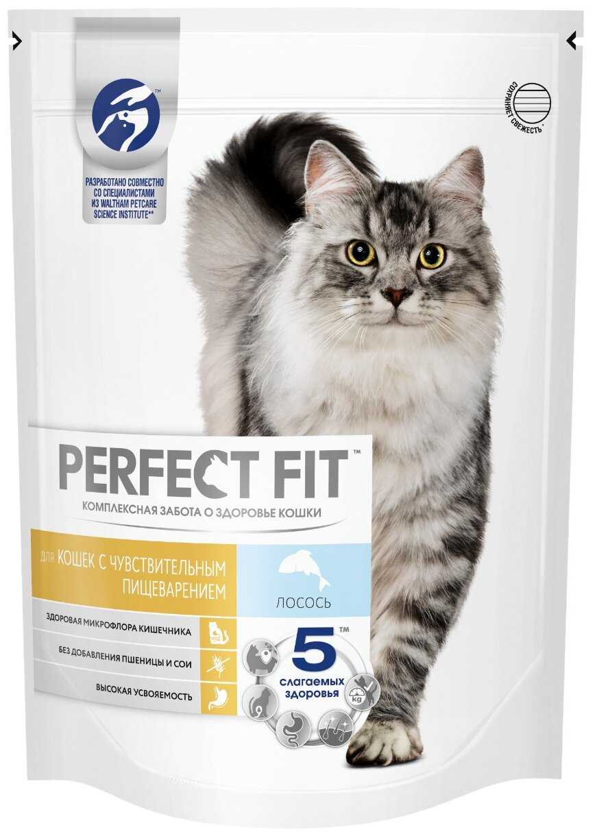 Корм для кошек Perfect Fit (при чувствительном пищеварении, с лососем) фотография 1
