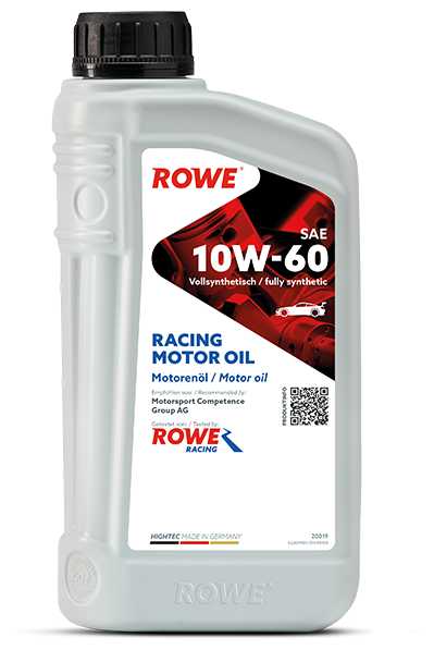 Синтетическое моторное масло ROWE Hightec Racing Motor Oil SAE 10W-60 фотография 1