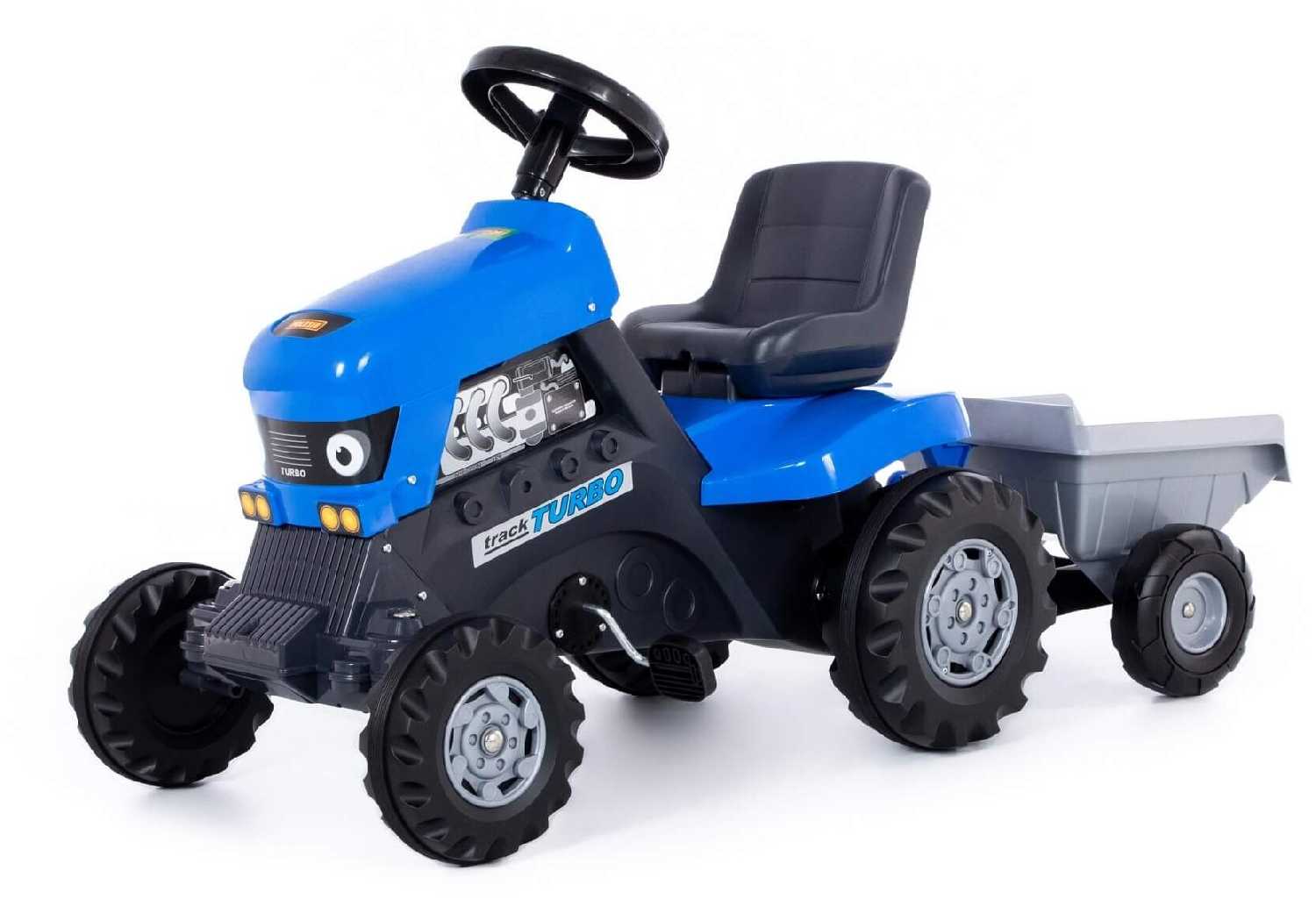 Веломобиль Полесье Трактор Turbo с полуприцепом