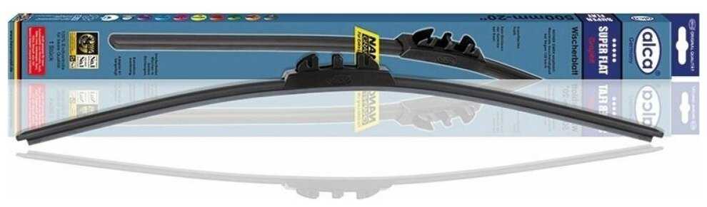 Щетка стеклоочистителя бескаркасная ALCA Super Flat Graphit 23