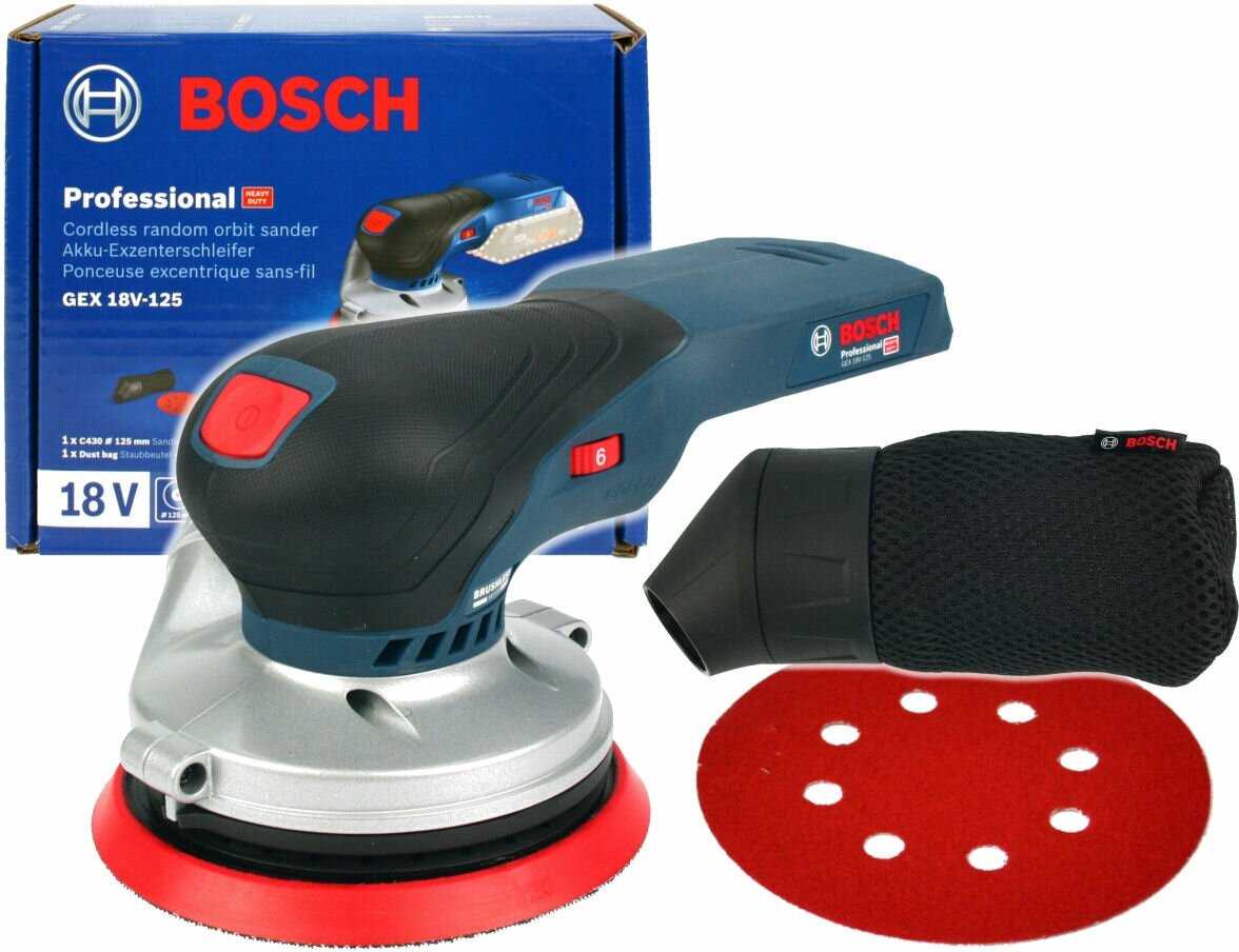 Шлифмашина для стен и потолков BOSCH GEX 18V-125 фотография 10