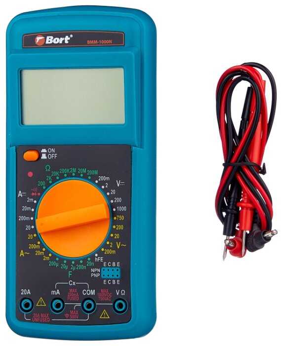 Мультиметр цифровой Bort BMM-1000N фотография 2