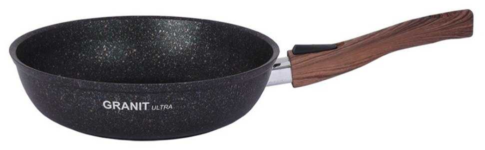 Сковорода Kukmara Granit Ultra Blue без крышки, 28 см