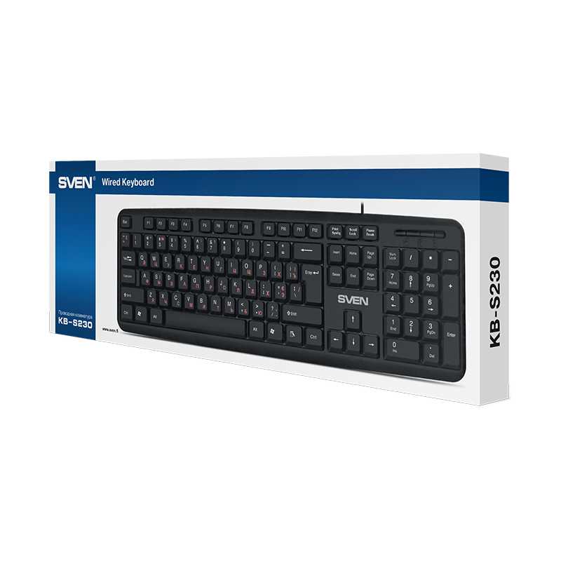 Комплект 2 шт Sven Клавиатура Sven KB-S230 (KB-S230) фотография 6