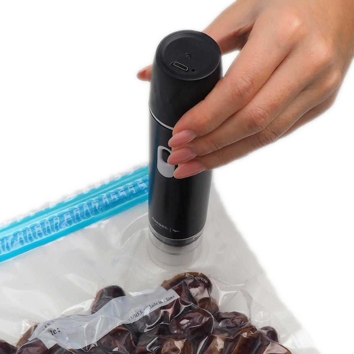 Вакууматор для продуктов Amsel Blau с пакетами фотография 14