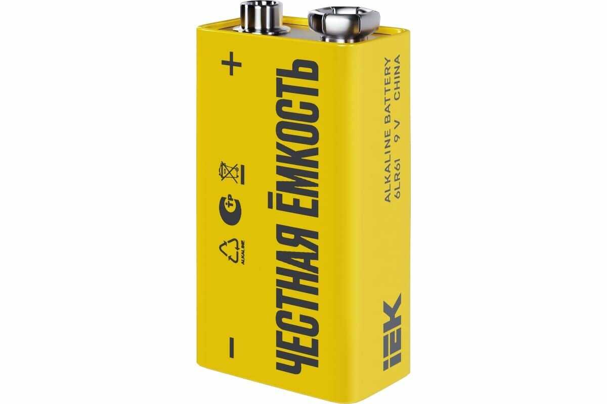 Батарейка щелочная Alkaline Optima 6LR61 (IEK) фотография 8