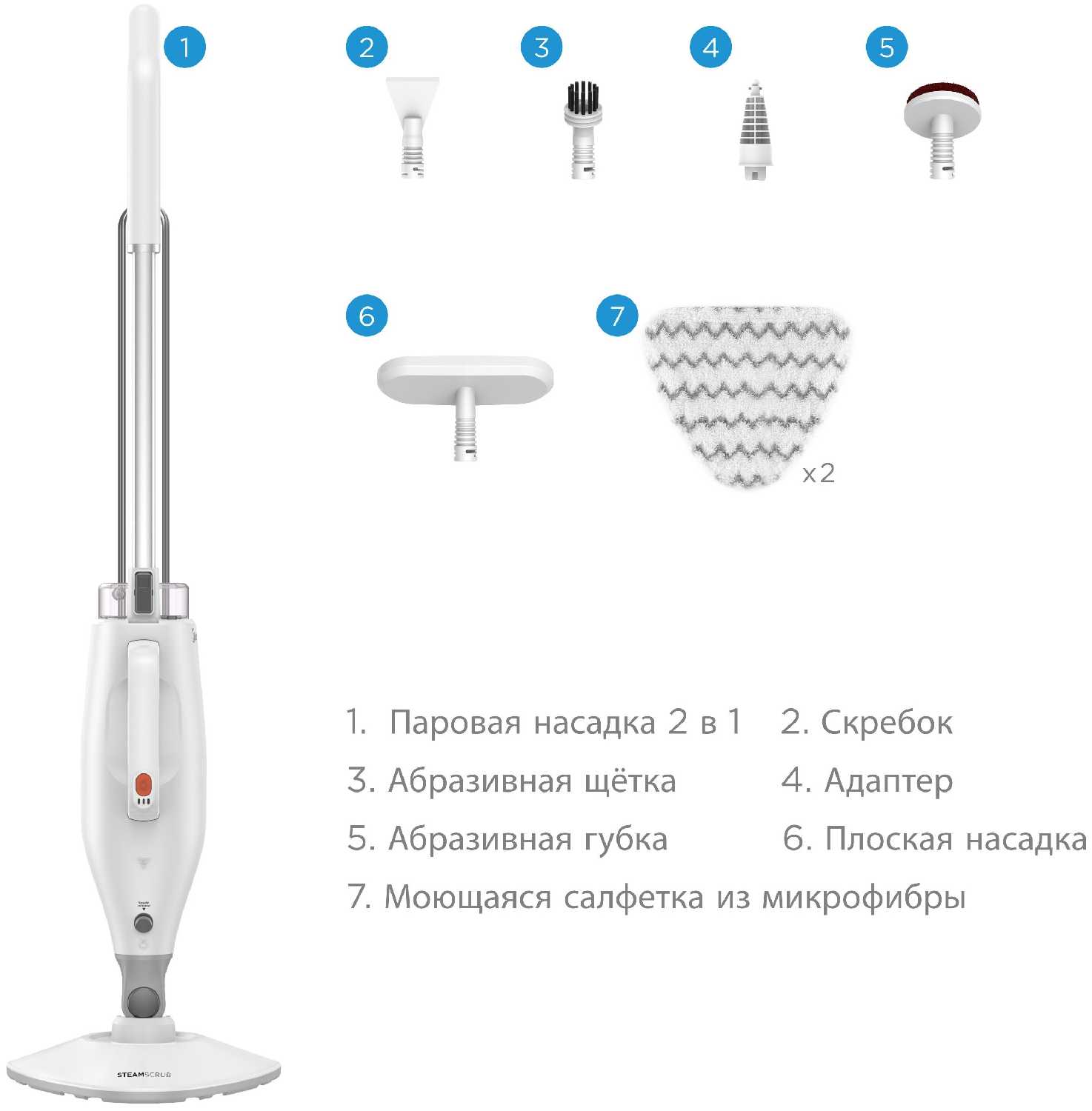 Паровая швабра Midea VCH03 фотография 6