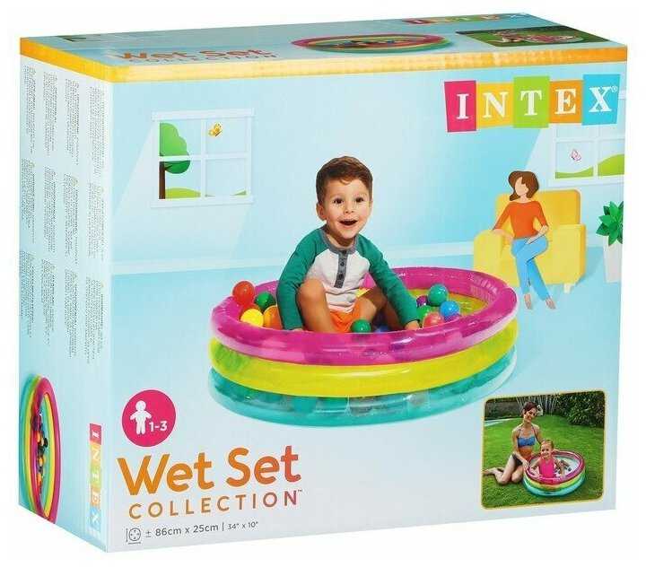 Бассейн Intex Classic Three Ring Baby Ball Pit (48674) фотография 4