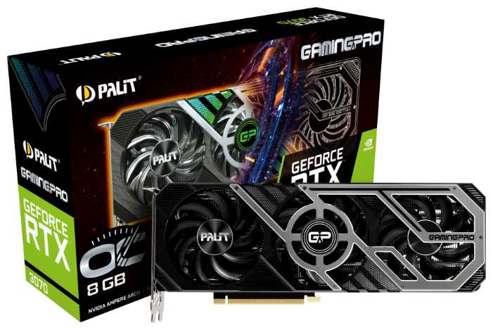 Видеокарта Palit GeForce RTX 3070 GamingPro OC 8GB (NE63070S19P2-1041A) фотография 6