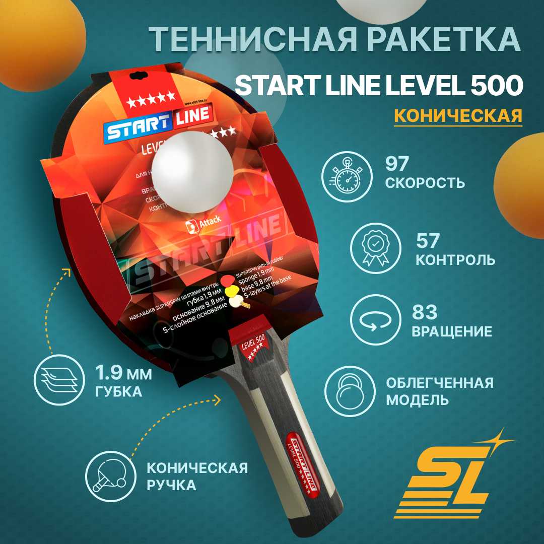 Ракетки для настольного тенниса Start Line Level 500 фотография 11