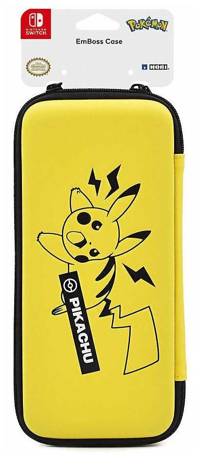 HORI Защитный чехол Emboss Case Pikachu для консоли Nintendo Switch (NSW-217U) фотография 3