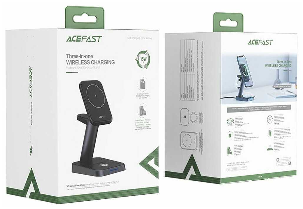Беспроводная зарядка Acefast E3 - 3 в 1 фотография 8
