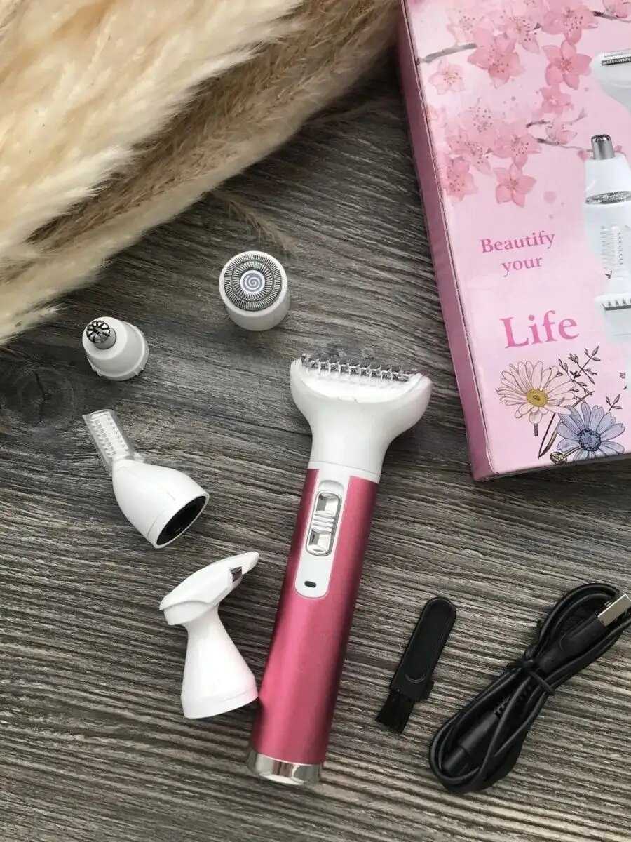 Женский триммер эпилятор Beautify your life Триммер эпилятор 5 в 1 фотография 9
