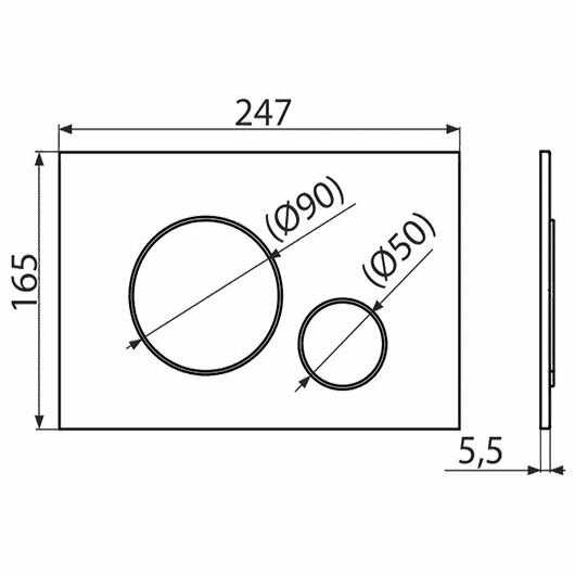 Кнопка смыва Alcadrain M671 фотография 1