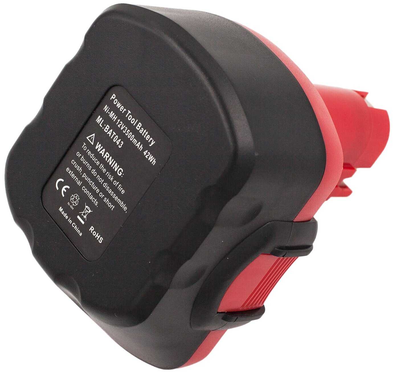 Аккумулятор BAT043 для шуруповертов Bosch - 3300mAh фотография 3