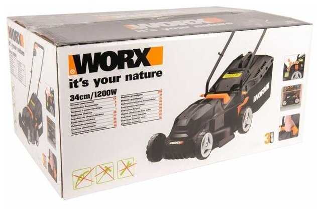 Электрическая газонокосилка Worx WG713E фотография 14