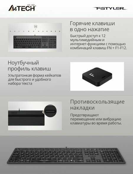 Клавиатура A4Tech Fstyler FX60H фотография 32
