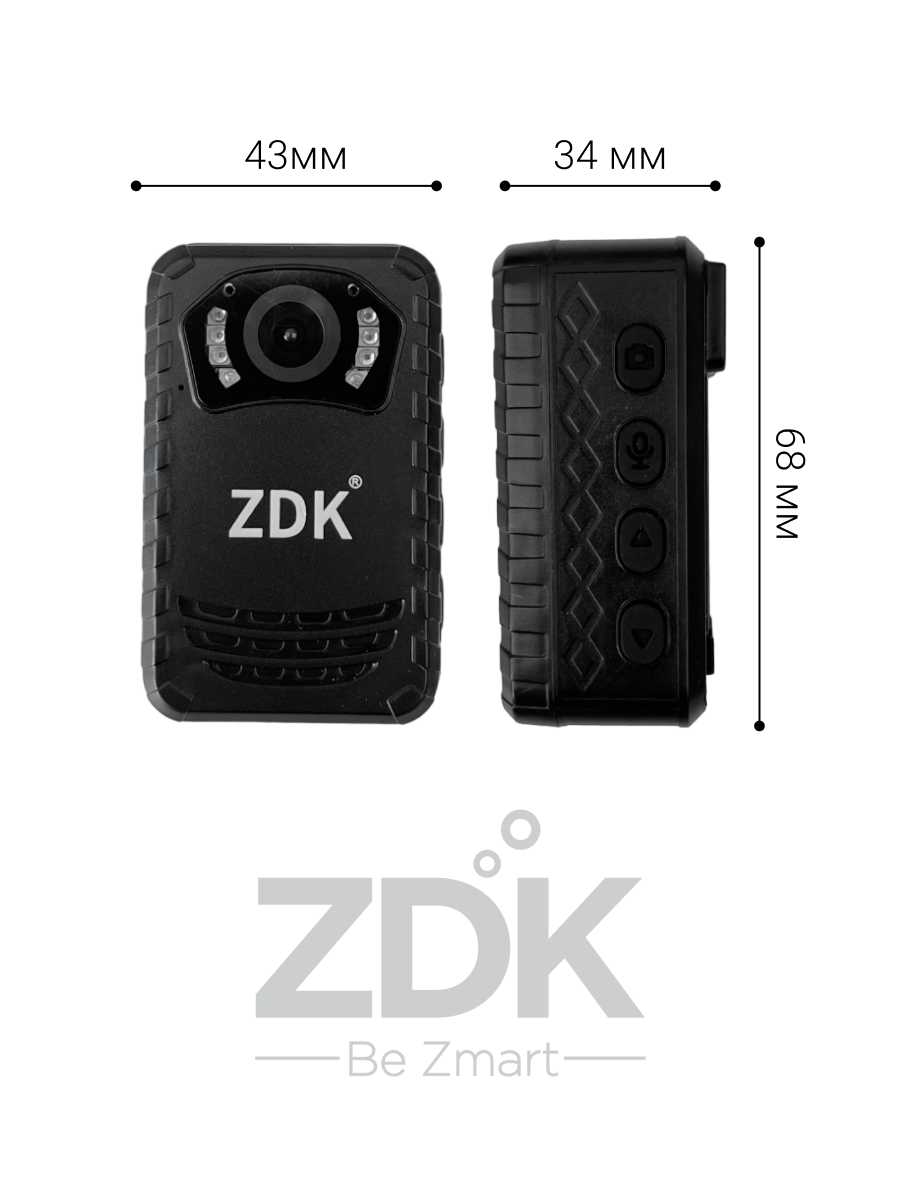 Персональный видеорегистратор, носимый регистратор ZDK M14-VIP14 [128 Гб, 170°, 3600 mAh] фотография 6