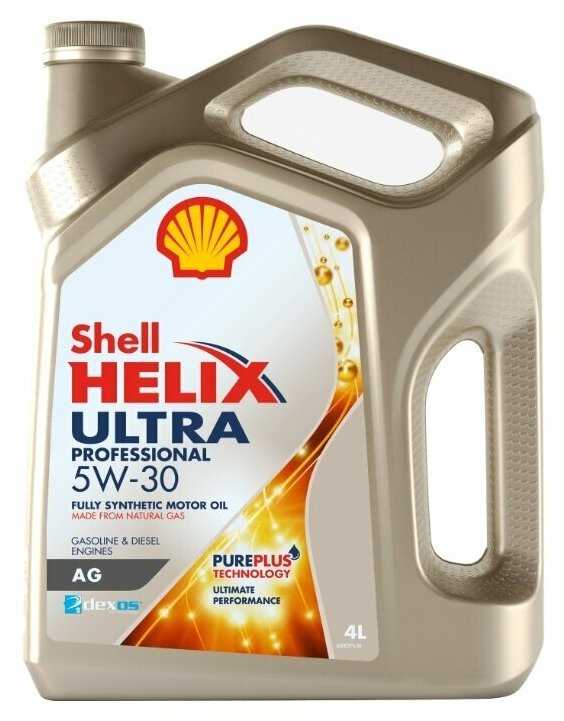 Синтетическое моторное масло SHELL Helix Ultra Professional AG 5W-30 фотография 2