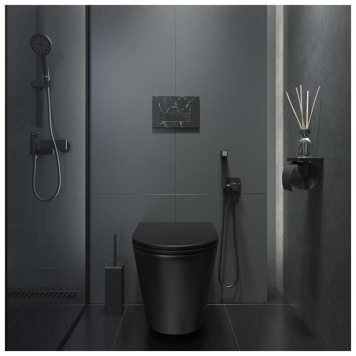 Клавиша смыва IDDIS On-X 001 черный мрамор ONX01B0i77 фотография 1