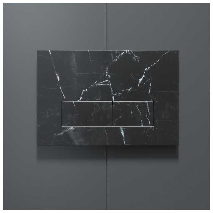 Клавиша смыва IDDIS On-X 001 черный мрамор ONX01B0i77 фотография 2