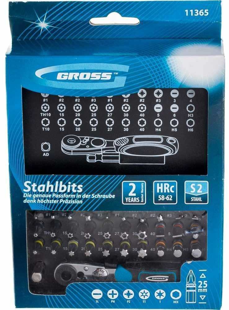 Набор оснастки для инструментов Gross 11365, 33 предм. фотография 5