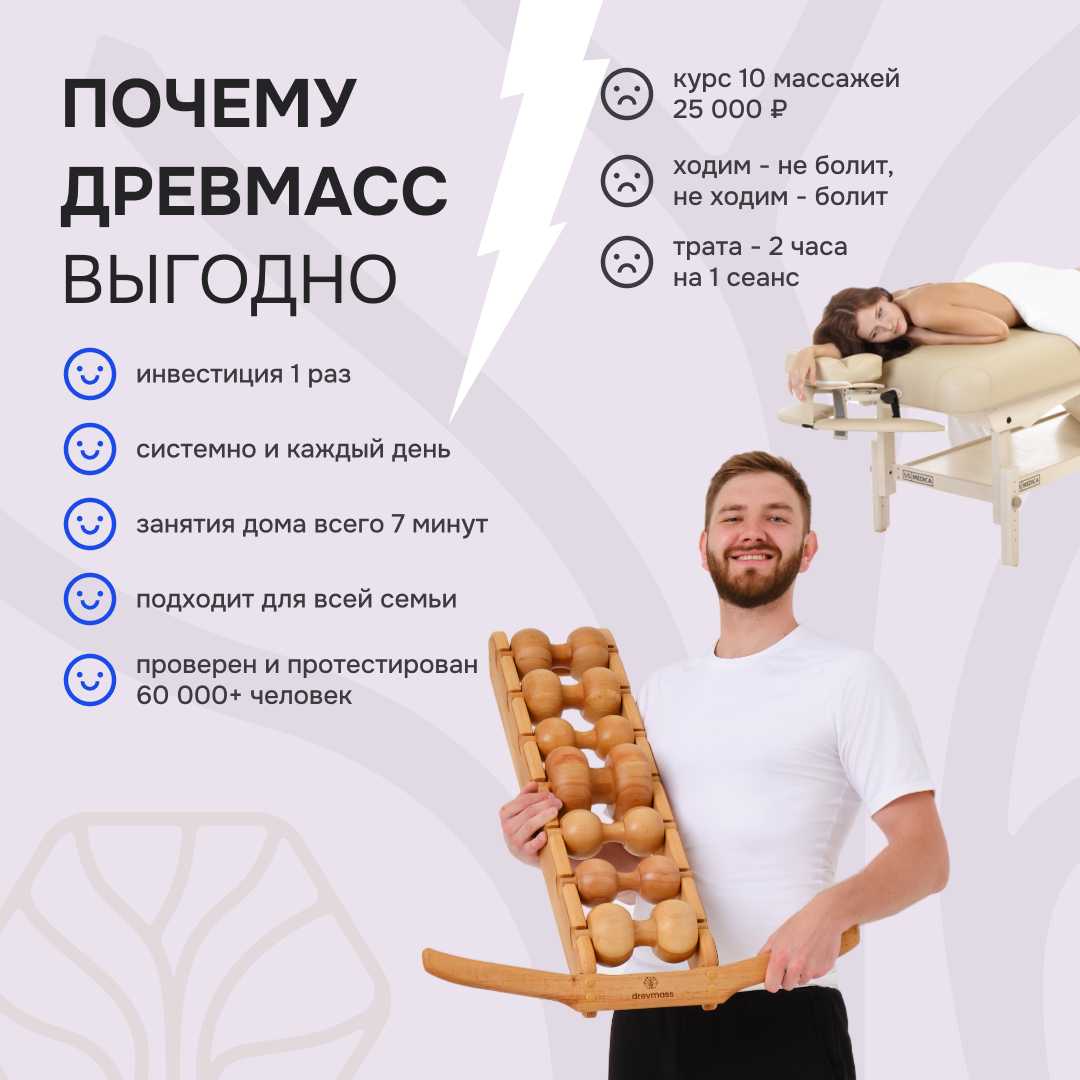 Роликовый массажер Drevmass Роликовый массажер Drevmass (7 роликов) фотография 9
