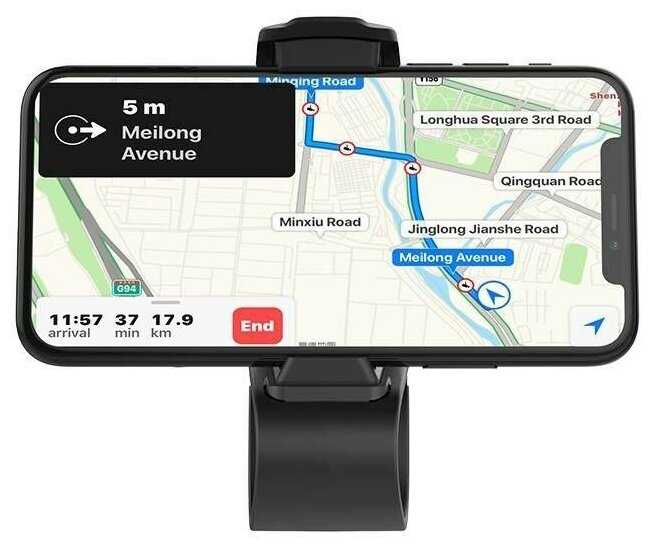 Держатель авто HOCO CA50 In-car dashboard phone holder черный фотография 1
