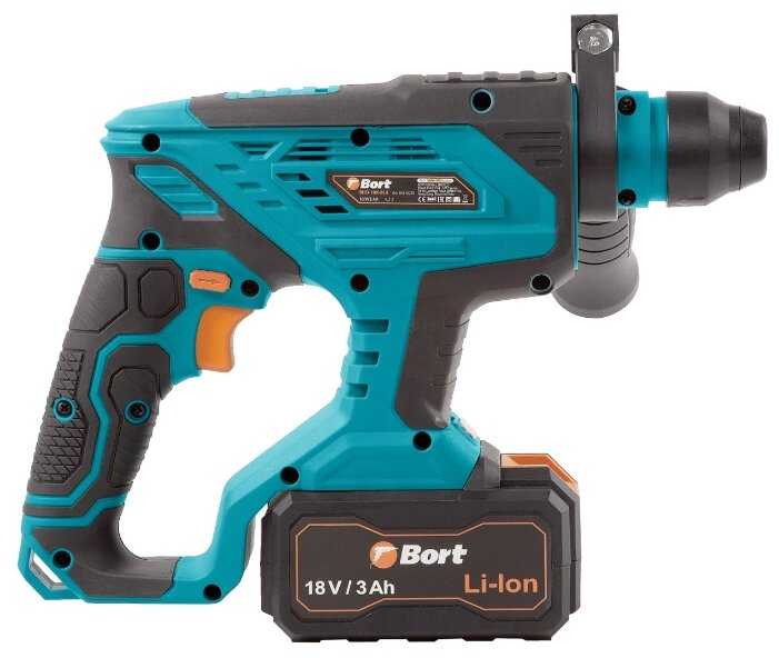 Перфоратор аккумуляторный Bort BHD-18X-BLK Li-Ion 18 В (1.7 Дж) фотография 2
