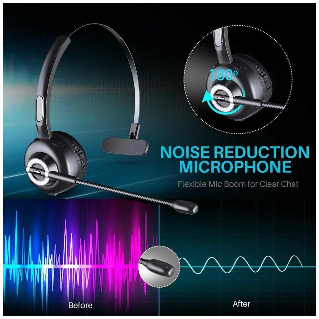 Гарнитура оператора колл-центра M97 Business Bluetooth 5.0 фотография 8