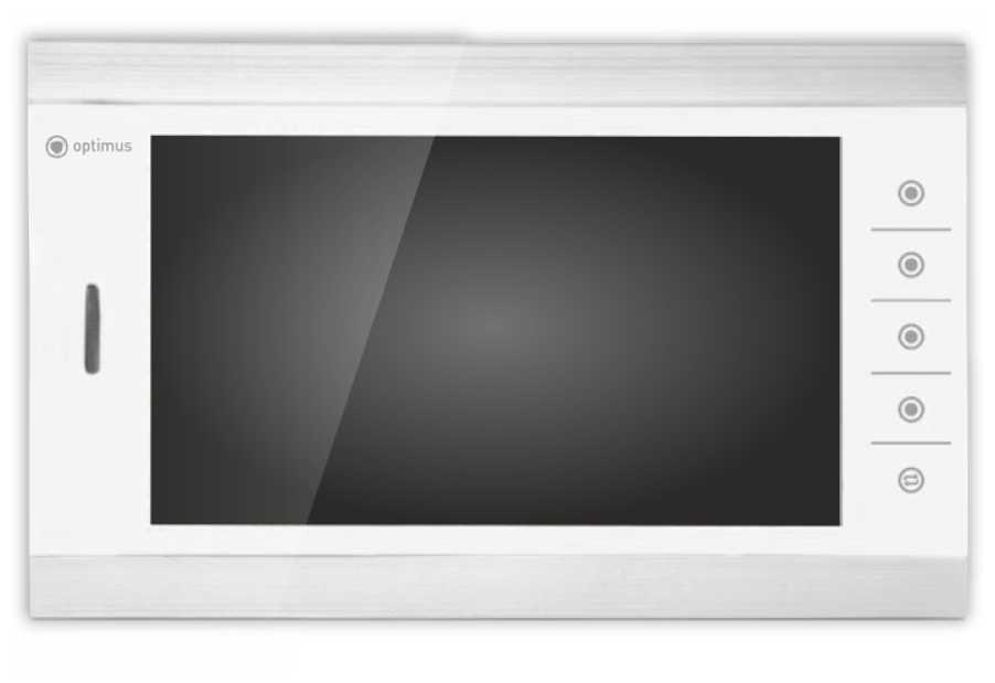 Видеодомофон Optimus VM-10.1 Серебристо-белый