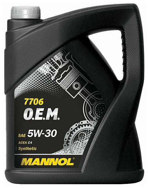 Синтетическое моторное масло Mannol 7706 O.E.M. for Renault Nissan 5W-30 фотография 2