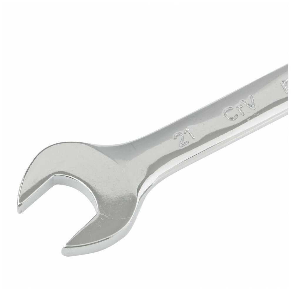 Ключ комбинированный Matrix 21 мм, CrV, полированный хром 15165 фотография 1