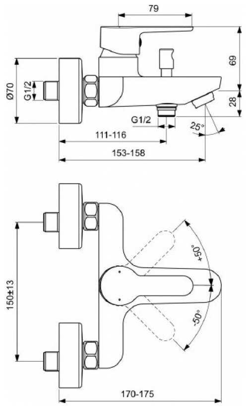 Смеситель Ideal Standard BC500AA фотография 1