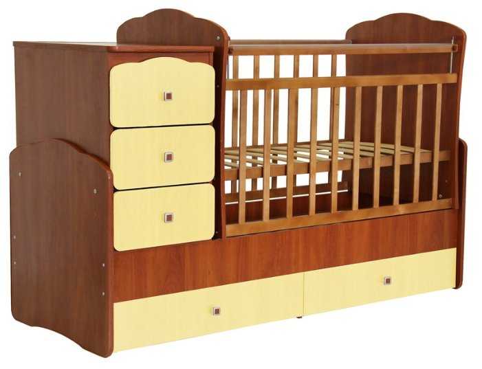 Кроватка Фея 2100 (трансформер), трансформер, поперечный маятник фотография 1