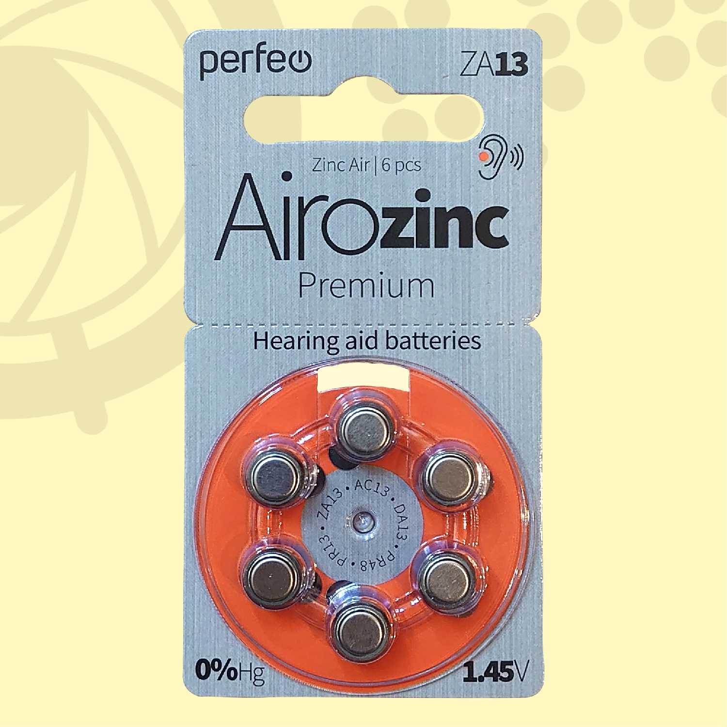 Батарейки для слуховых аппаратов Perfeo Airozinc (13)