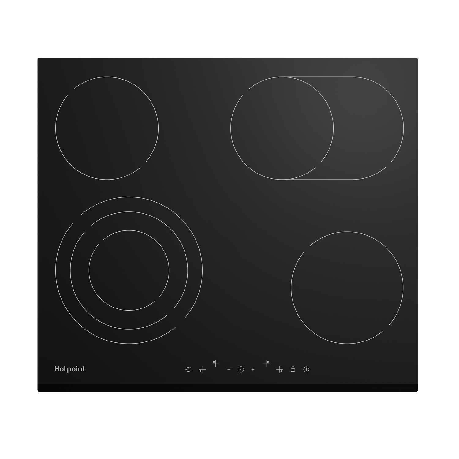 Электрическая варочная поверхность Hotpoint HR 6T6 B S (HR6T6BS)