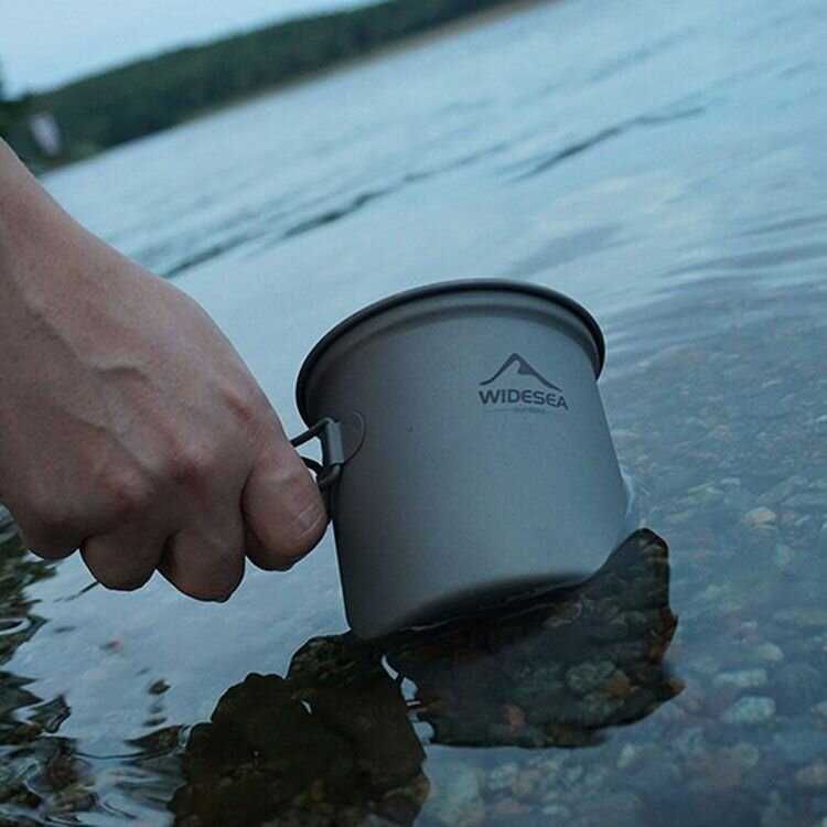 Посуда для пикника Widesea Котелок с крышкой фотография 4