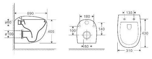Унитаз с инсталляцией подвесной WELTWASSER Jeckenbach 004 GL-WT / Marberg 410 RD фотография 6