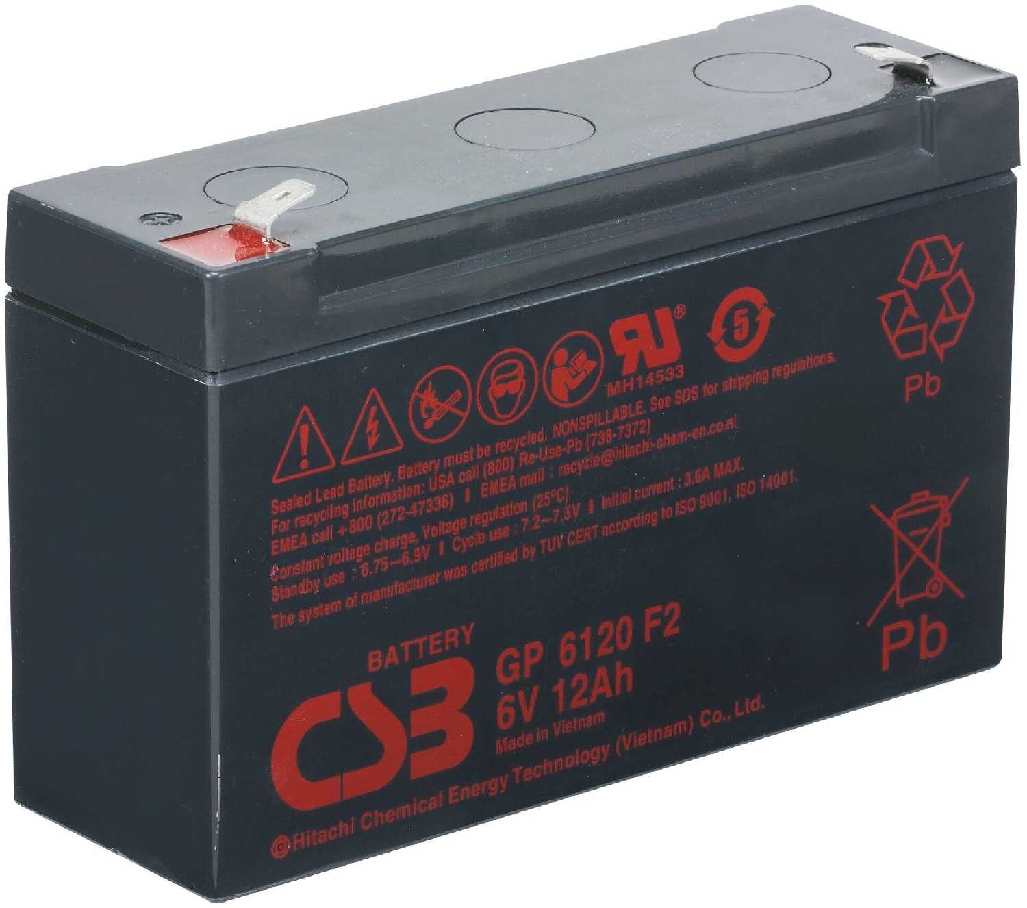 Аккумуляторная батарея CSB GP 6120 фотография 6