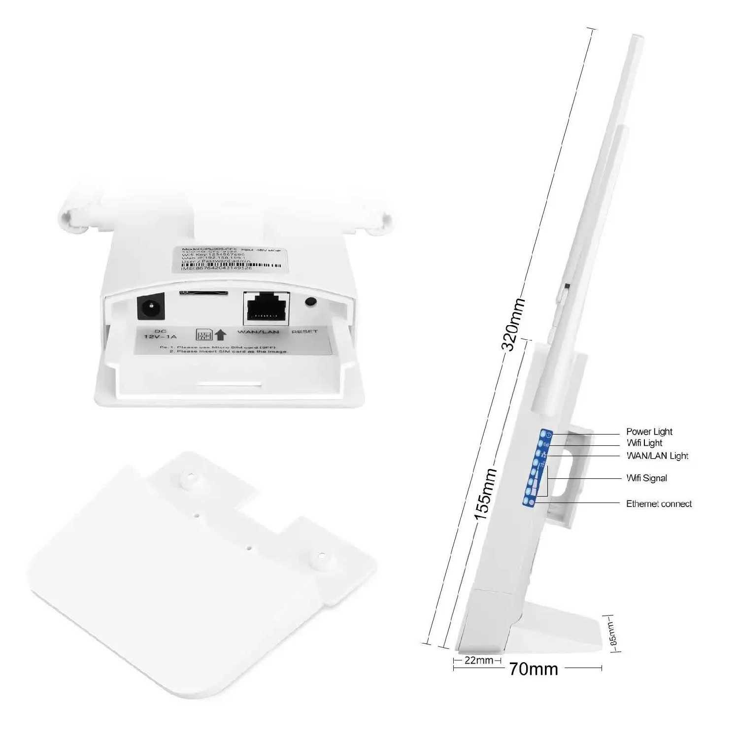 Роутер уличный KuWfi CPF905-CF5 со встроенным LTE 4G модемом и WiFi точкой доступа фотография 4