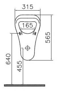 Писсуар подвесной VitrA Arkitekt 6202B003-0198 с горизонтальным выпуском фотография 2