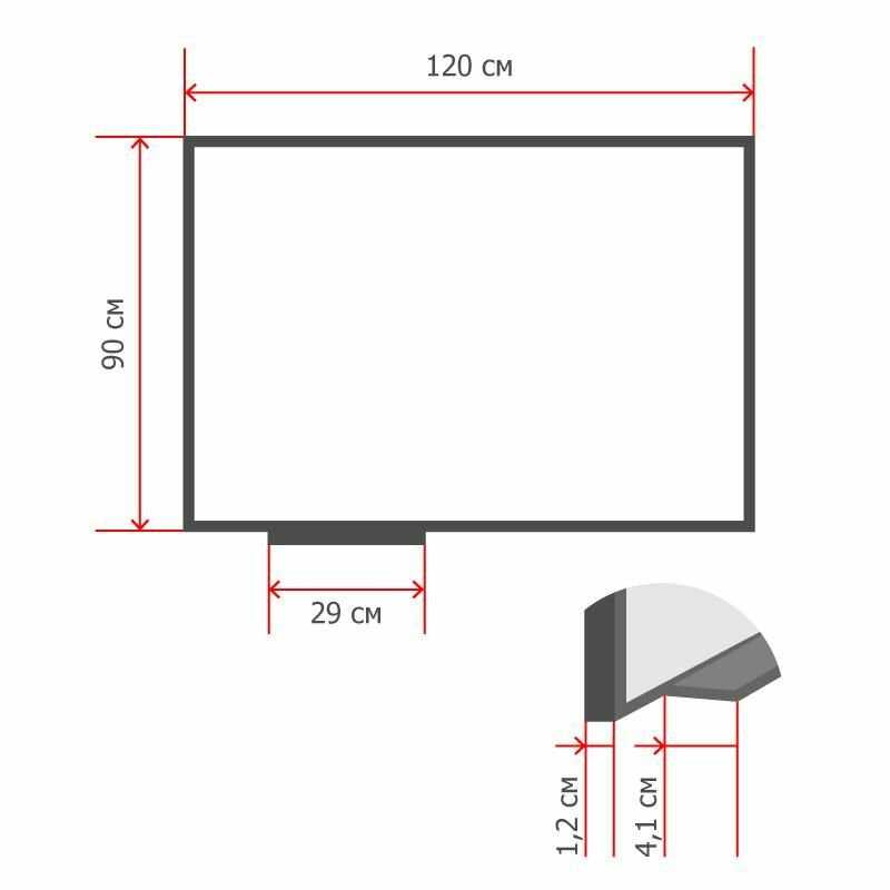 Доска магнитно-маркерная Attache Economy Classic (90х120) фотография 6