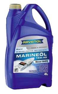 Минеральное моторное масло RAVENOL Marineoil Diesel SHPD 15W-40 фотография 5