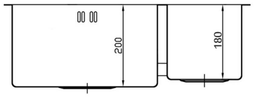 Мойка нержавеющая для кухни Seaman Eco Marino 575х440 мм правая SME-575DR Amethyst фотография 2