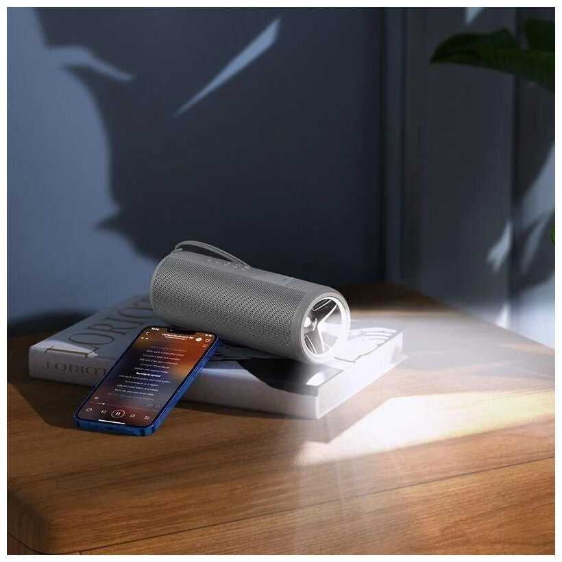 HOCO / Колонка BT speaker серая 1200mAh HC11 Bora sports фотография 1